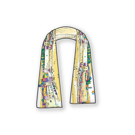 From the Depths Silky Chiffon Jerusalem Scarf